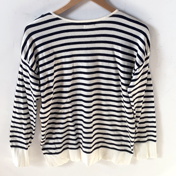 Orange Creek striped long sleeve sweater, Size: L - Picture 8 of 9